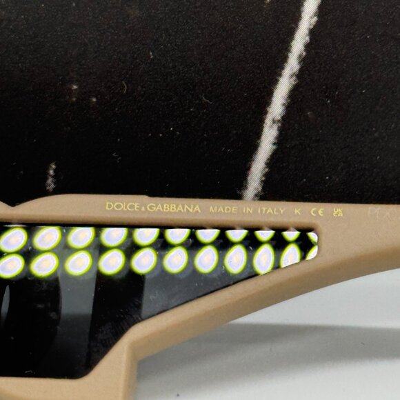 NEW DOLCE&GABBANA DG6198 329287 SQUARE SUNGLASSES DG6198 3292/87 BEIGE - Picture 8 of 9